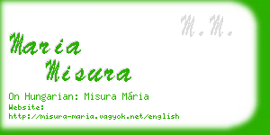 maria misura business card